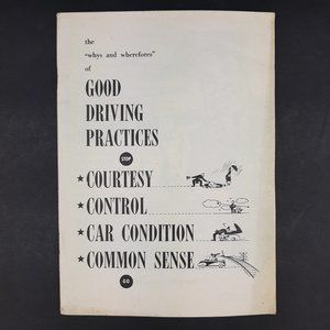 Vtg Chrysler Good Driving Practices Pamphlet